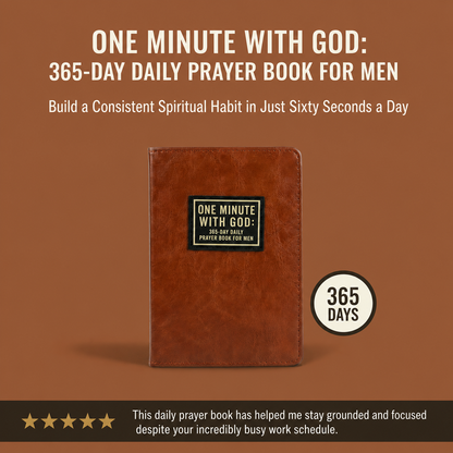 One Minute With God: 365-Day Daily Prayer Book for Men