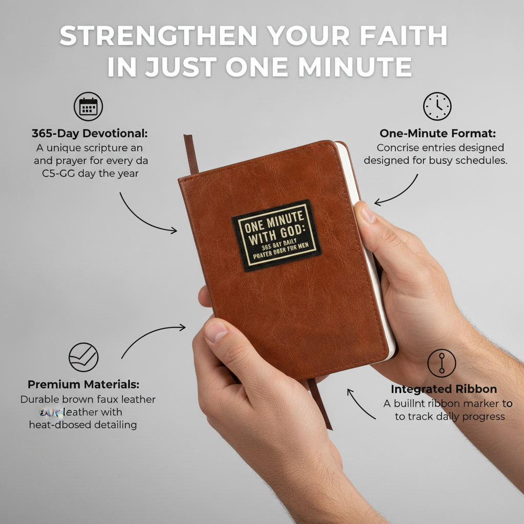 One Minute With God: 365-Day Daily Prayer Book for Men