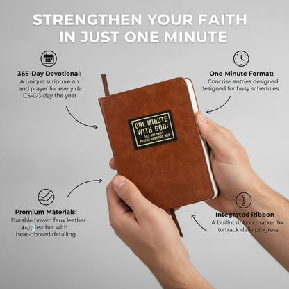 One Minute With God: 365-Day Daily Prayer Book for Men